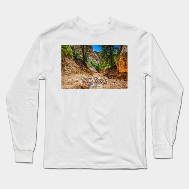 Lick Wash Trail Hike Long Sleeve T-Shirt by Gestalt Imagery